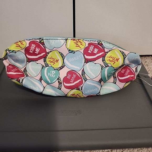 Betsey Johnson Pencil Case Blue/ Multi - Picture 4 of 5